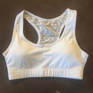 White bomber bra